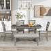 6 Piece Dining Table Set With Ergonomic Seating Hearth and Haven
