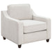 Mahaffey - Upholstered Sloped Track Arm Chair - Beige Furniture Max
