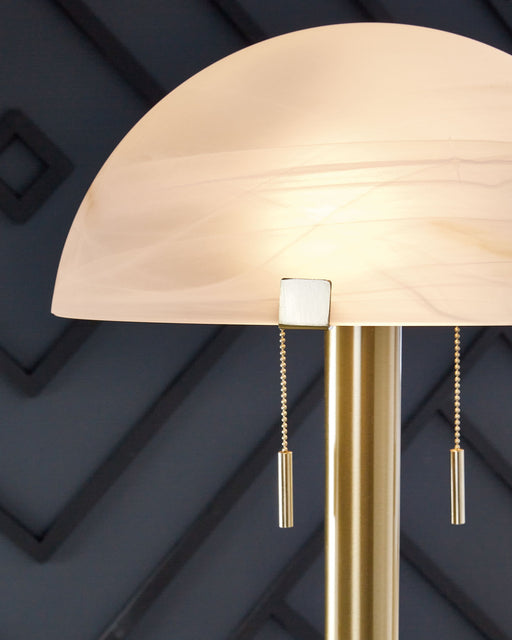 Tobbinsen - Metal Floor Lamp - Brass Finish Signature Design by Ashley®