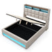Platform Bed With Hydraulic Storage, LED Lighting & Charging Station Artistry At Home
