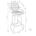 Raya - Upholstered Counter Height Stool (Set of 2) Simpli-Home