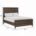 Panel Bed Frame With Unique Headboard And Included Slats Emerald Home