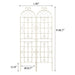 Metal Garden Rustproof Trellis For Climbing Plants Outdoor Flower Support Daily Nest