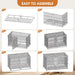 Extra Large Heavy Duty Dog Crate With Removable Pans For Dogs - Black Daily Nest