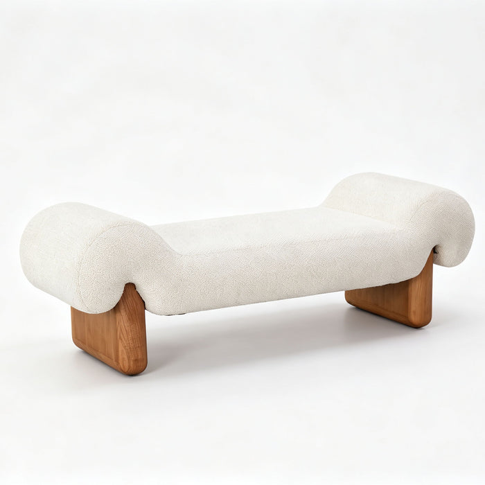 Uriah - Bench - Ivory Home Essentials