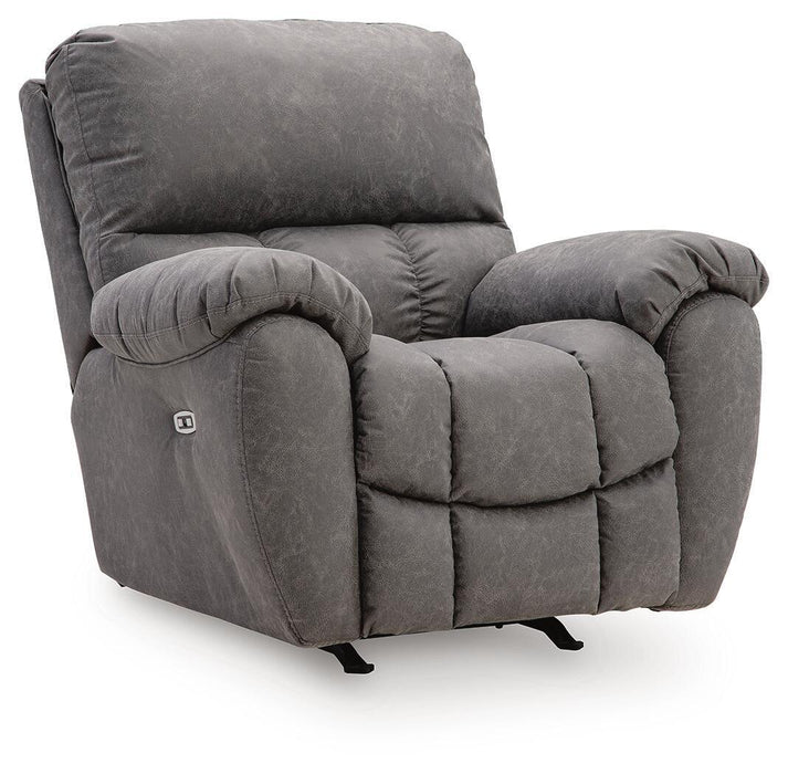 Bakerstein - Power Rocker Recliner With Adjustable Headrest - Galaxy Signature Design by Ashley®