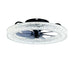 LED Light Source And Remote Control, 3000 - 6500K Dimmable Flush Mount LED Fan Light, 6 Speeds, Quiet DC Motor For Living Room - Matte Black Daily Nest