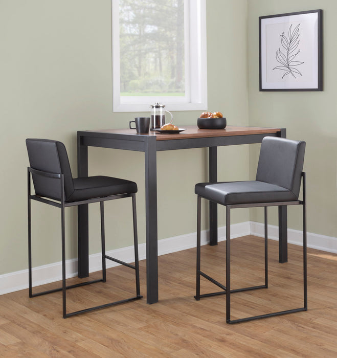 Fuji - Contemporary High Back Barstool Elegant Design Lumi Source