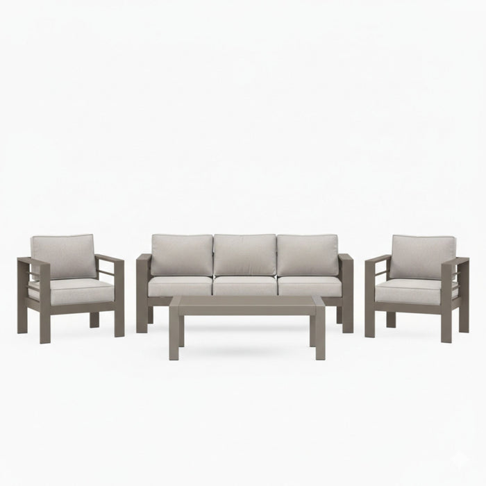 Outdoor Patio Set, All-Weather With Thick Cushions