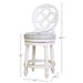 Stool With Back And Swivel Upholstered Seat Home Essentials