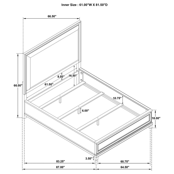 Wedner - Queen Panel Bed - Oak Furniture Max