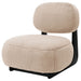 Phia - Upholstered Armless Chair With Oval Back - Camel Furniture Max