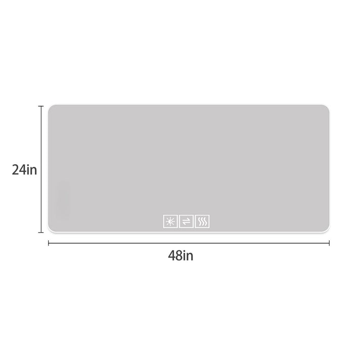 LED Bathroom Mirror With 3 Color Dimmable Backlight Daily Nest