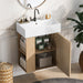 Modern Floating Bathroom Vanity With Ceramic Basin Perfect For Small Bathrooms Hearth and Haven