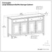 Connaught - Large Sideboard Buffet Storage Cabinet Simpli-Home