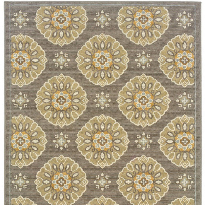 Moroccan Indoor / Outdoor Area Rug - Gray