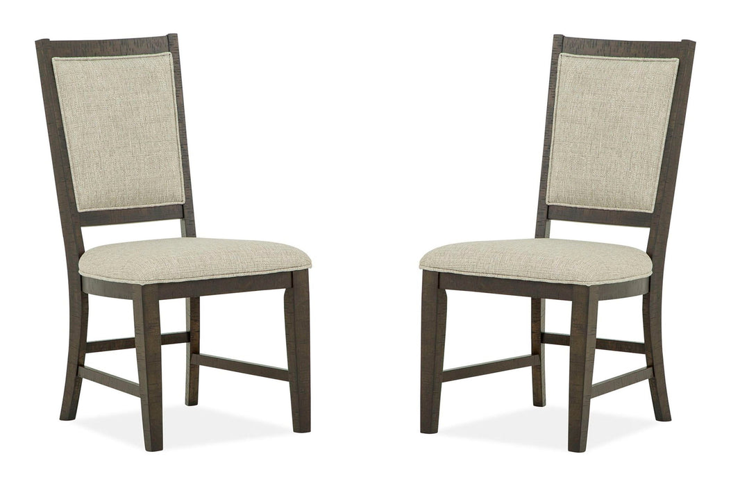 Westley Falls - Step Up Side Chair With Upholstered Seat & Back (Set of 2) - Dark Brown Magnussen Furniture