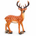 Lifelike Deer Statue With Detachable Antlers, Outdoor Garden Decor - Brown / Yellow Daily Nest