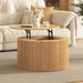 Round Lift Top Coffee Table With Hidden Storage For Living Room Hearth and Haven