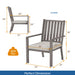 Patio Dining Chairs With Thick Cushions Home Essentials