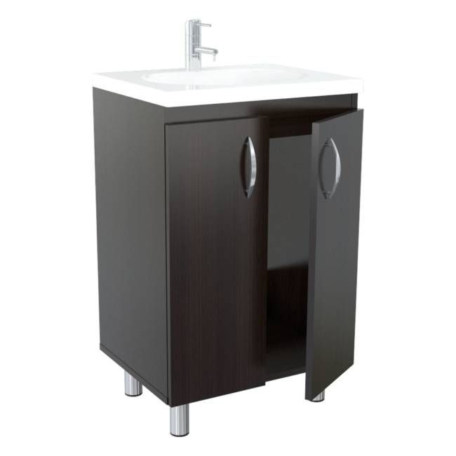Modern Vanity And Sink - Espresso