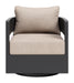 Foret - Swivel Chair - Beige / Black Zuo Modern