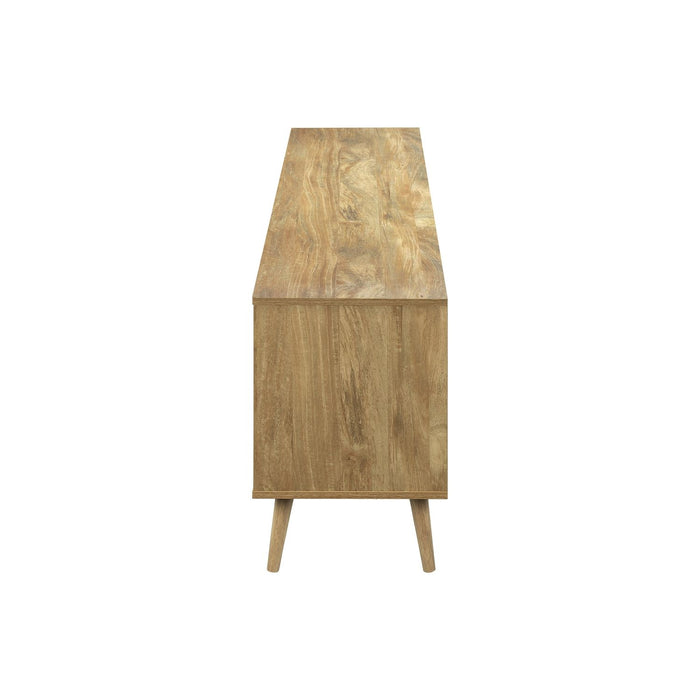 TV Stand Console With Storage Drawers And Cabinets - Walnut 8th Street