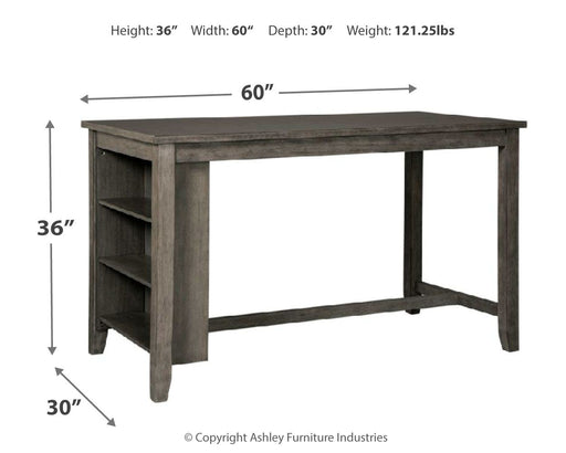 Caitbrook - Rectangular Dining Room Counter Table - Gray Signature Design by Ashley®