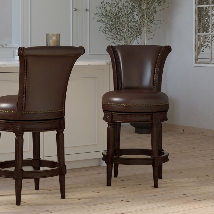 Swivel Barstool With High-Back Home Essentials