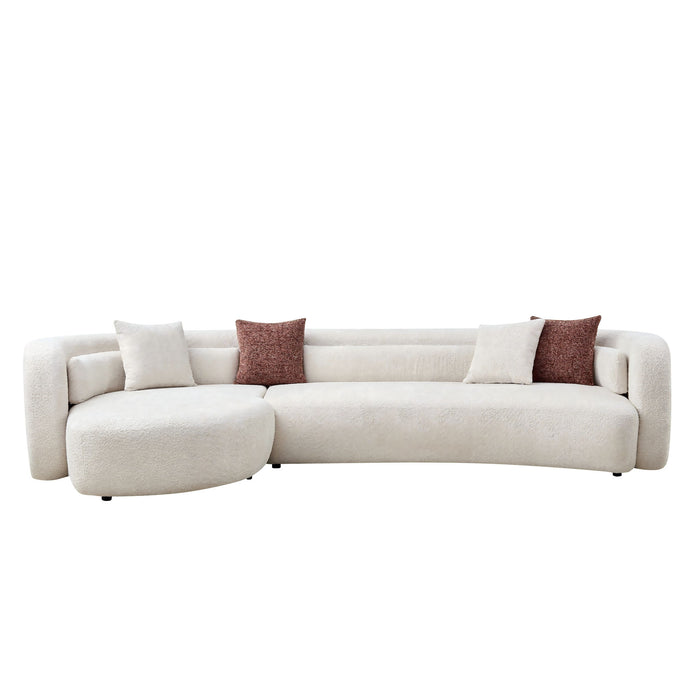 Curved Sectional Sofa, L - Shape Modular Chaise Home Essentials