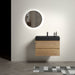 Alice - Natural Oak Bathroom Vanity With Sink, Large Storage Wall Mounted Floating Bathroom Vanity For Modern Bathroom, One-Piece Sink Basin Without Drain Home Essentials