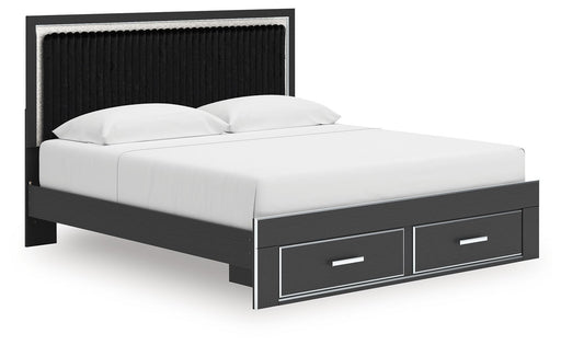 Zuraleus - Upholstered Panel Platform Storage Bed Signature Design by Ashley®