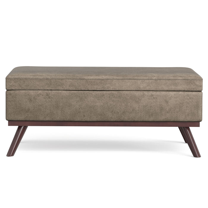Owen - Multifunctional Square Coffee Table Storage Ottoman Simpli-Home
