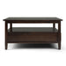 Warm Shaker - Square Coffee Table - Tobacco Brown Simpli-Home