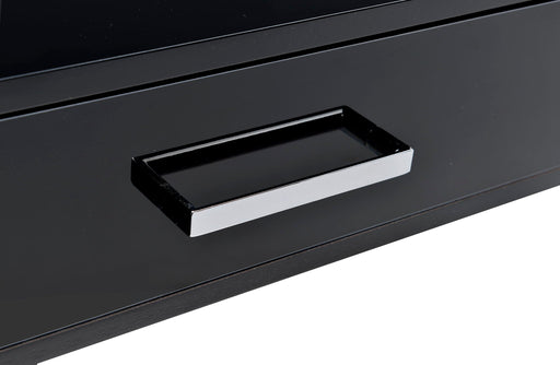 Coleen - Writing Desk - Black High Gloss & Chrome ACME