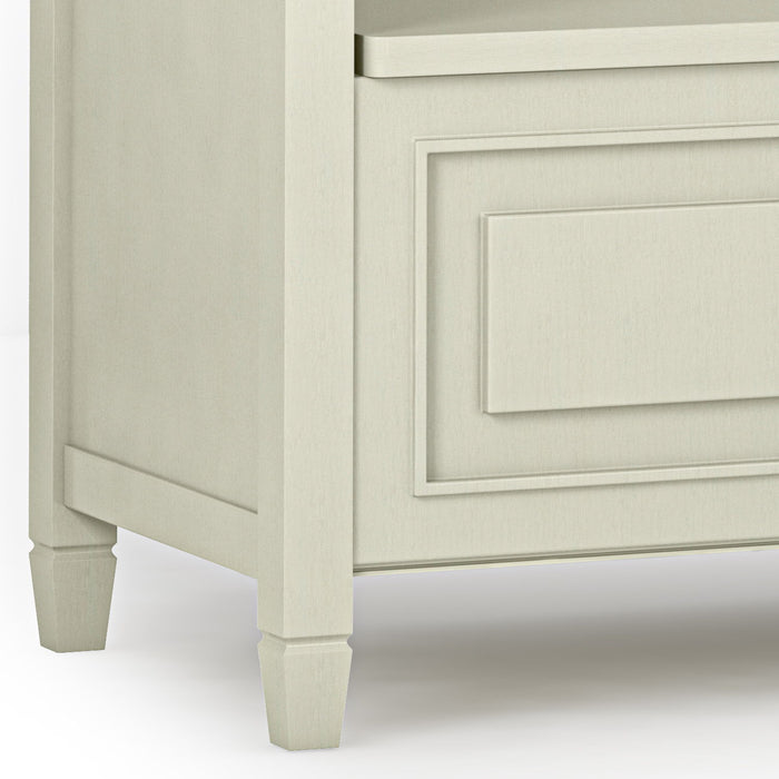 Connaught - Entryway Storage Bench - Antique White