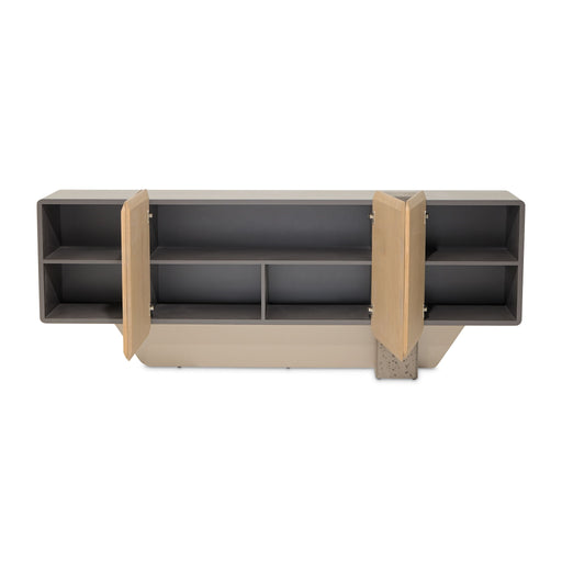 Bristol Point - Console Table - Saddle Brown Michael Amini