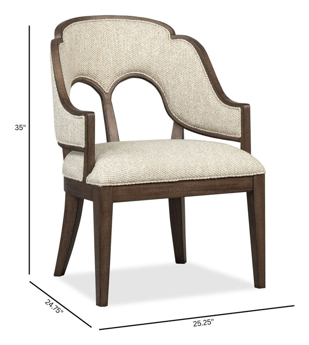 Jubilee - Upholstered Arm Chair (Set of 2) - Brown / White Magnussen Furniture