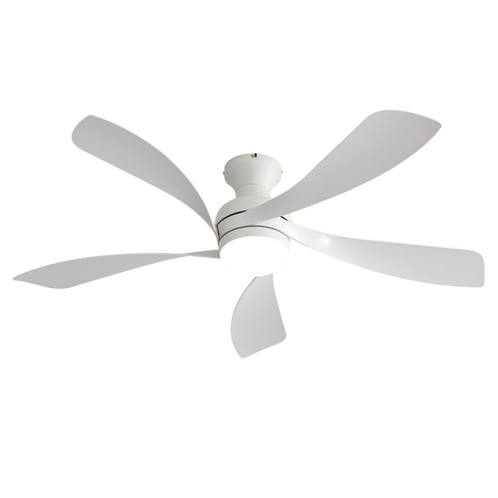 52" Ceiling Fan With 3 Color Dimmable LED Light, DC Reversible Motor, 6 Speed Settings Daily Nest