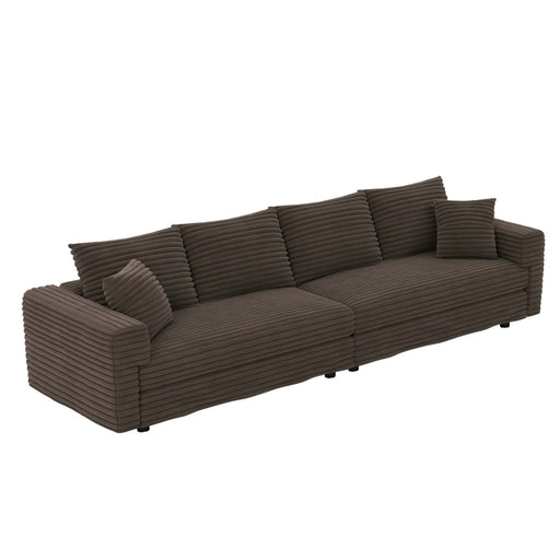 4 Seat Sofa, Deep Seat Couches With Soft Pillows Home Essentials