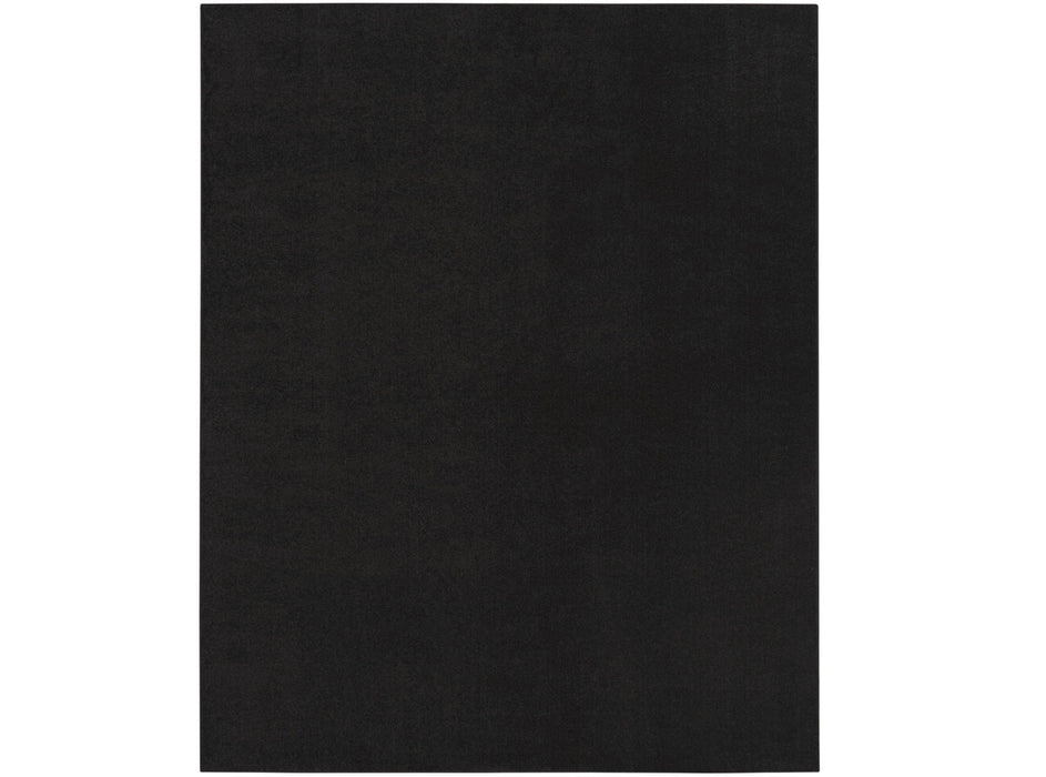 4' X 6' Stain Resistant Indoor / Outdoor Area Rug - Black