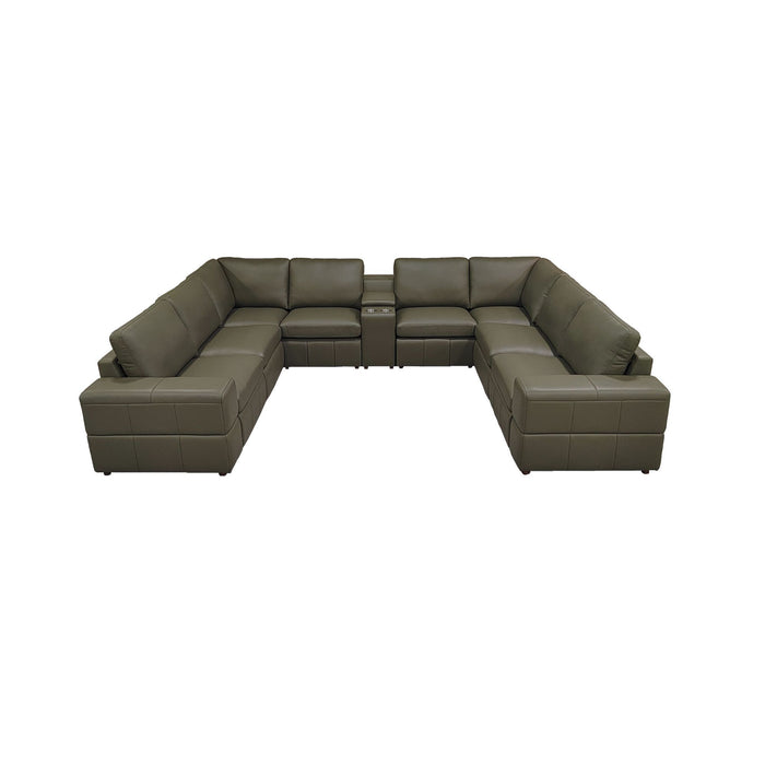 Upholstered Large Arms Sectional With Recliner Seats Home Essentials