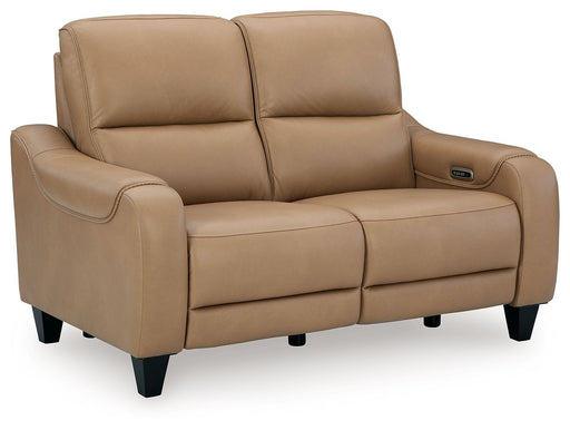 Mosswell - Power Reclining Loveseat With Adj Headrest - Toffee Ashley®