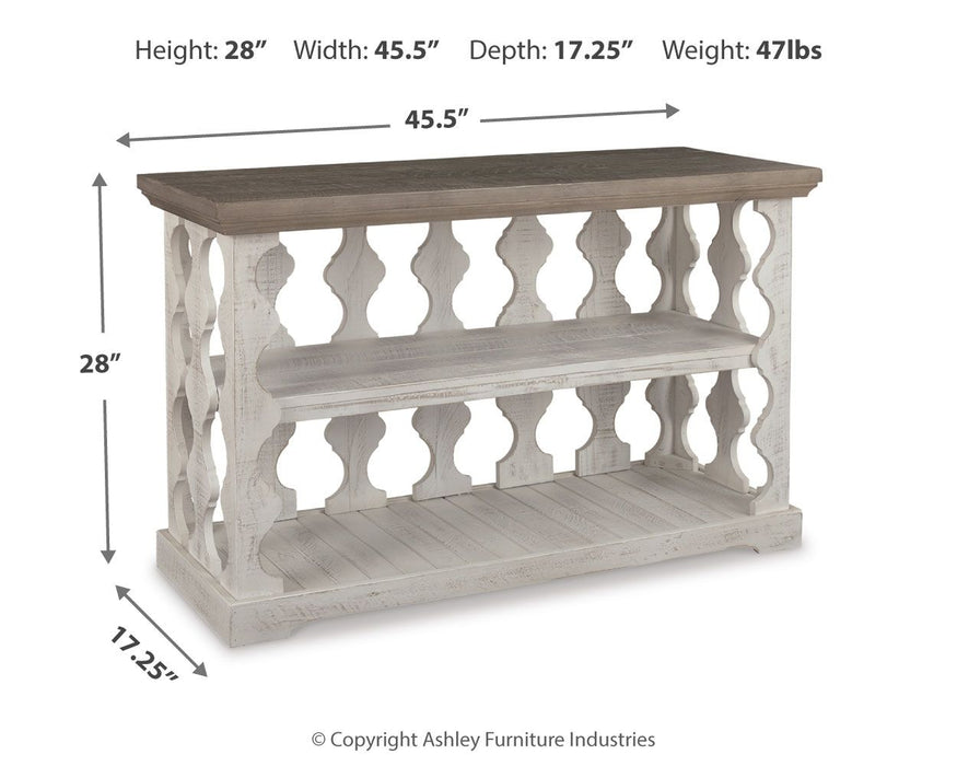 Havalance - Console Sofa Table - Gray / White Signature Design by Ashley®
