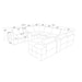 Modular Sectional With Large Square Arms Home Essentials