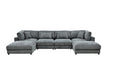 Upholstered Modular Sectional & Custom Configuration And Toss Pillows Home Essentials