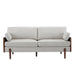 Mid Century Moderne Sofa With Wood Sides Noble House