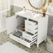 Bathroom Vanity, Modern Bathroom Cabinet With Sink Combo Set, Bathroom Storage Cabinet With A Soft Closing Door And 3 Drawers, Solid Wood Frame Hearth and Haven