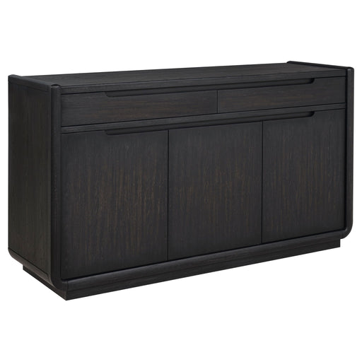 Bangor - 2 Drawer Dining Sideboard Server - Black Furniture Max