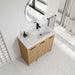 Wall Mounted Floating Bathroom Vanity With Sink, 3 Door Modular Cabinet Home Essentials